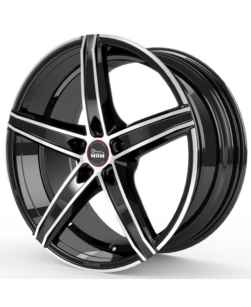 MAM OX-18 BLACK FRONT POLISH 8,5x19 5/112 ET45 Alésage 66,6