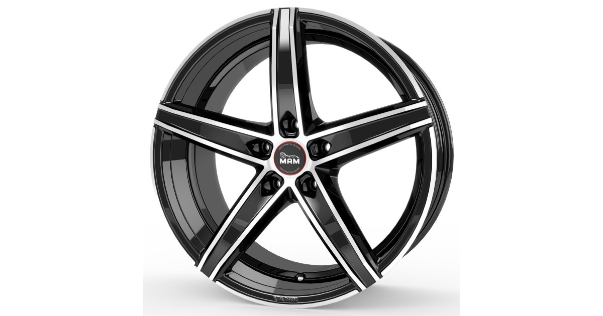MAM OX-18 BLACK FRONT POLISH 8,5x19 5/112 ET45 Alésage 66,6