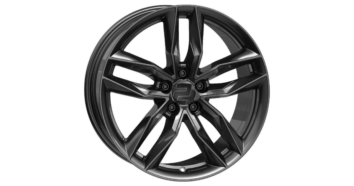 Jante ALU, Wheelworld - 2DRV WH40 DGM+  Dark Gunmetal Brillant Lackiert 8X18 5/112 ET43, Alésage 66.6