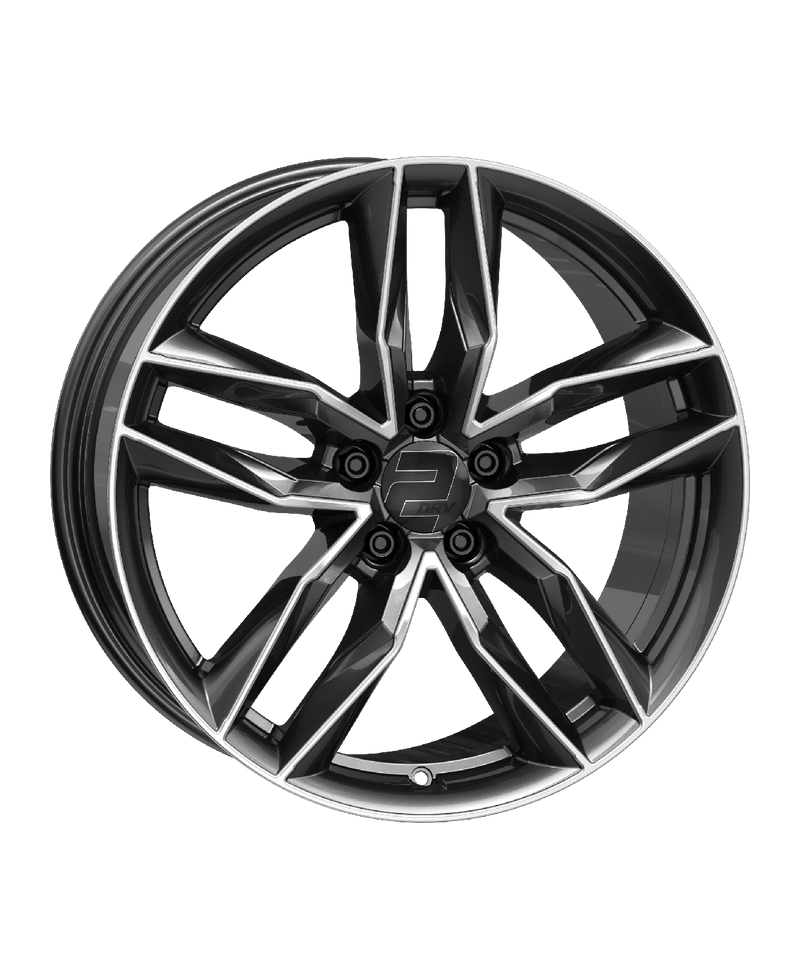 Jante ALU, Wheelworld - 2DRV WH40 DGMP+  Dark Gunmetal ,Face polie 7.5X18 5/112 ET46, Alésage 57.1
