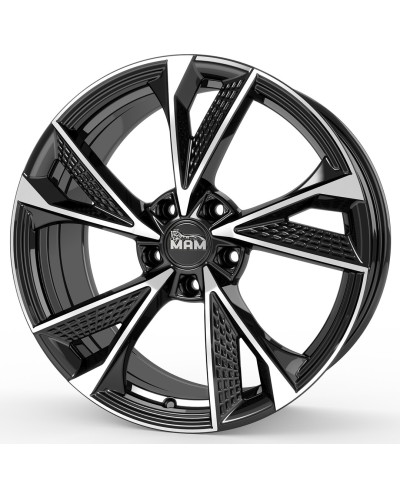 MAM RS6 BLACK FRONT POLISH 8,5x19 5/120 ET35 Alésage 72,6