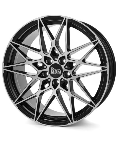 MAM B2N BLACK FRONT POLISH 8,5x19 5/112 ET30 Alésage 72,6