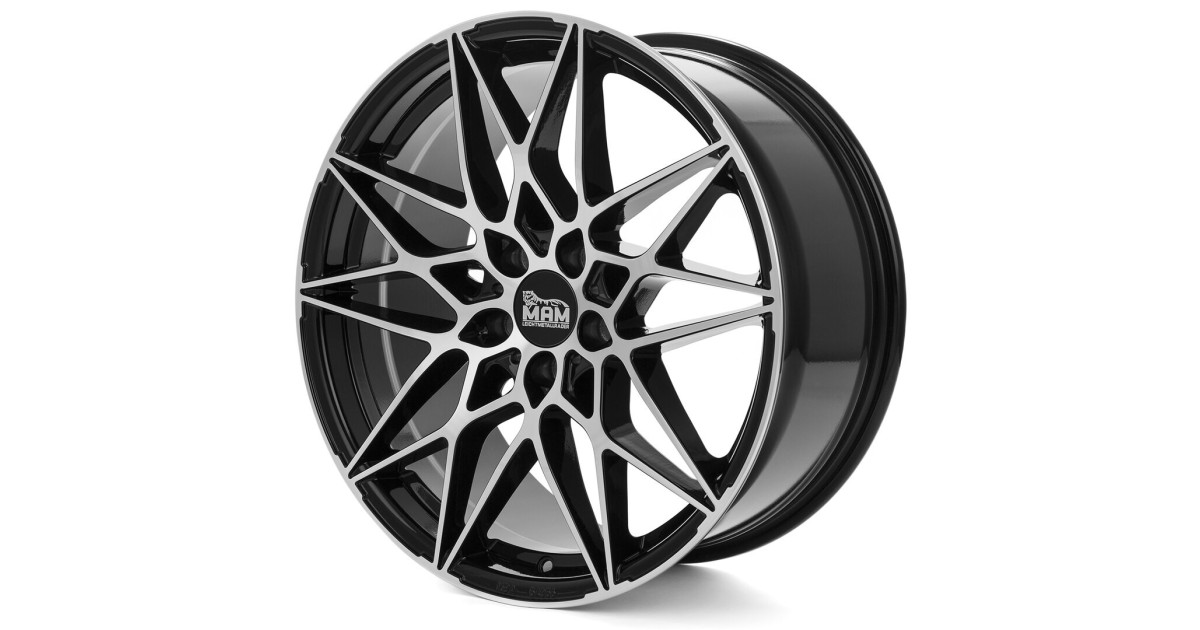 MAM B2N BLACK FRONT POLISH 8,5x19 5/112 ET30 Alésage 72,6