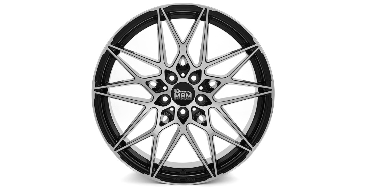 MAM B2N BLACK FRONT POLISH 8,5x19 5/112 ET30 Alésage 72,6