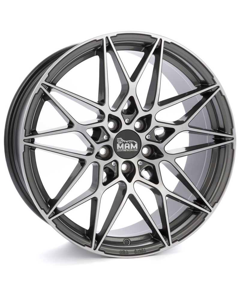 MAM B2N PALLADIUM FRONT POLISH 8,5x19 5/112 ET45 Alésage 72,6