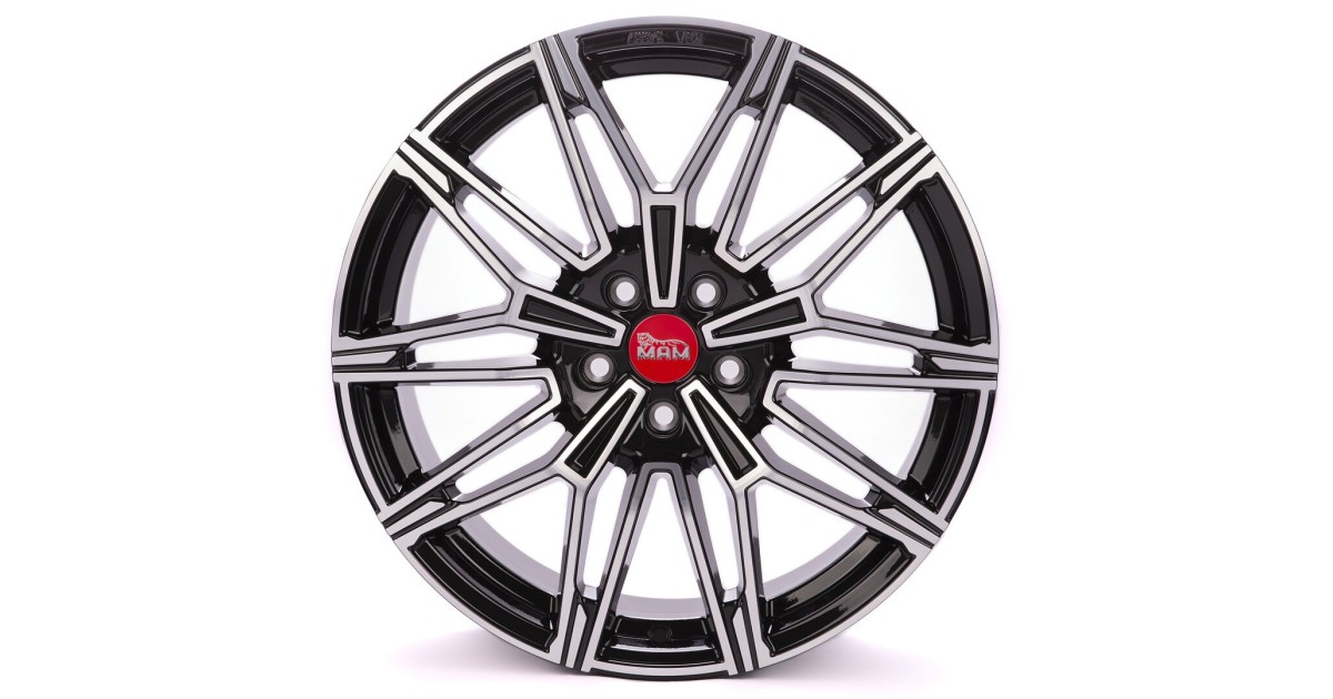 MAM B3 BLACK FRONT POLISH 8,5x19 5/112 ET30 Alésage 66,6