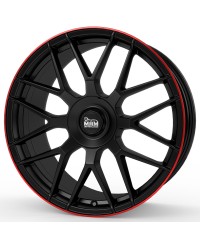 MAM GT1 MATT BLACK LIP RED 9,5x19 5/112 ET30 Alésage  66,6