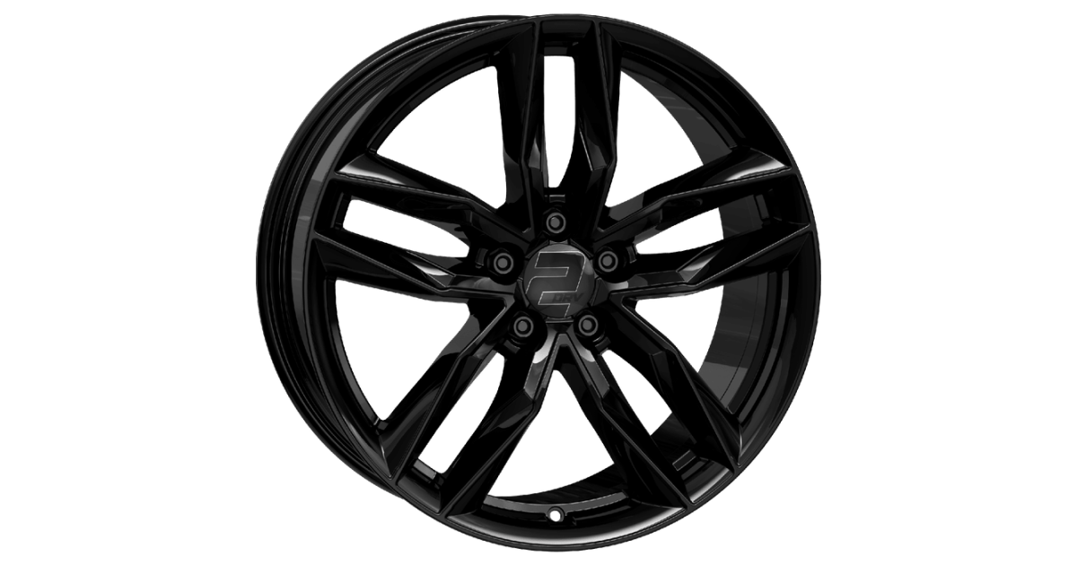 Jante ALU, Wheelworld - 2DRV WH40 SW+  Noir brillant laqué 8X18 5/112 ET43, Alésage 66.6
