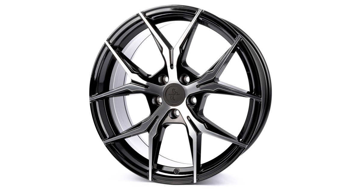 KESKIN KT19 Angel BLACK FRONT POLISH 8x18 5/112 ET30 Alésage 72,6