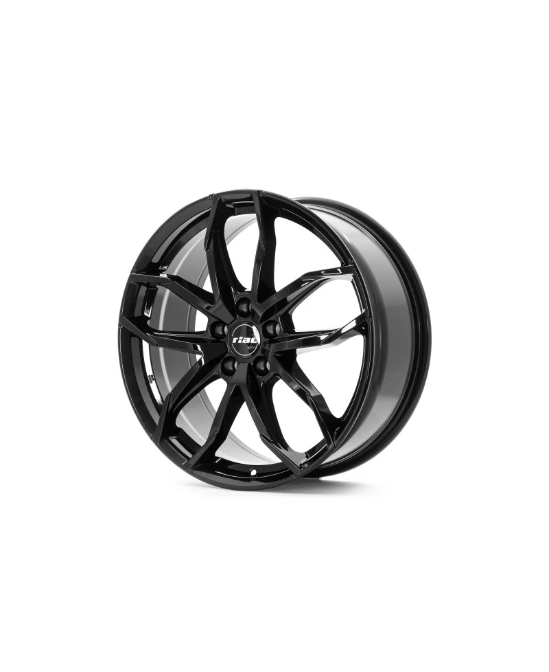 Jante Alu Rial Lucca Diamond Black 8x18 5x108 ET45 , Alésage 70.1
