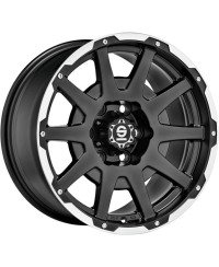 Jante ALU, SPARCO  DAKAR Noir mat / liseré poli / rivets8.5X17 6/114.3 ET25, Alésage 66.1
