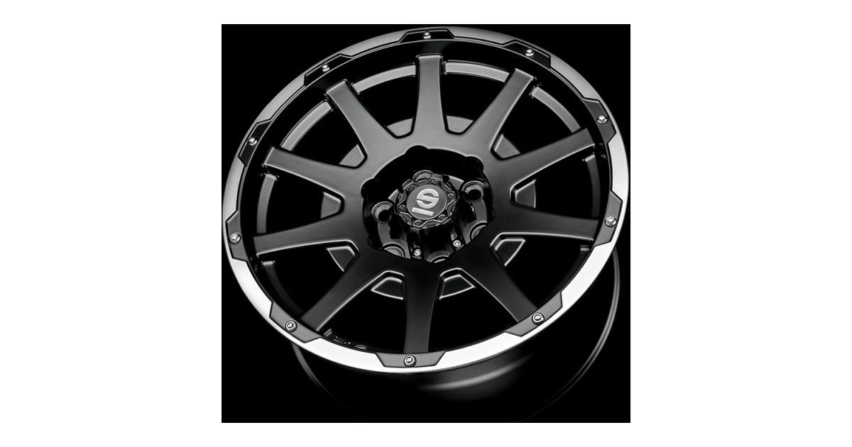 Jante ALU, SPARCO DAKAR Noir mat / liseré poli / rivets  7.5X17 5/120 ET30, Alésage 65.1