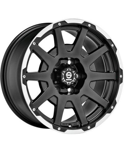 Jante ALU, SPARCO  DAKAR Noir mat / liseré poli / rivets 7.5X17 5/112 ET35, Alésage 73.1