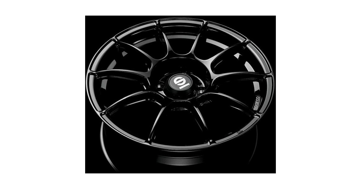 Jante ALU, SPARCO FF1 GLOSS BLACK 7X17 4/100 ET44, Alésage 63.4