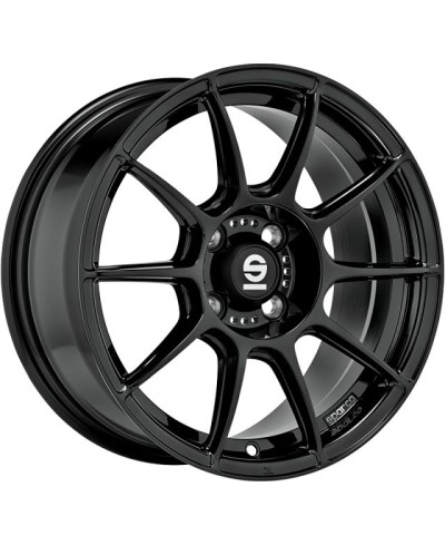 Jante ALU, SPARCO FF1 GLOSS BLACK 7X17 4/108 ET25, Alésage 65.1