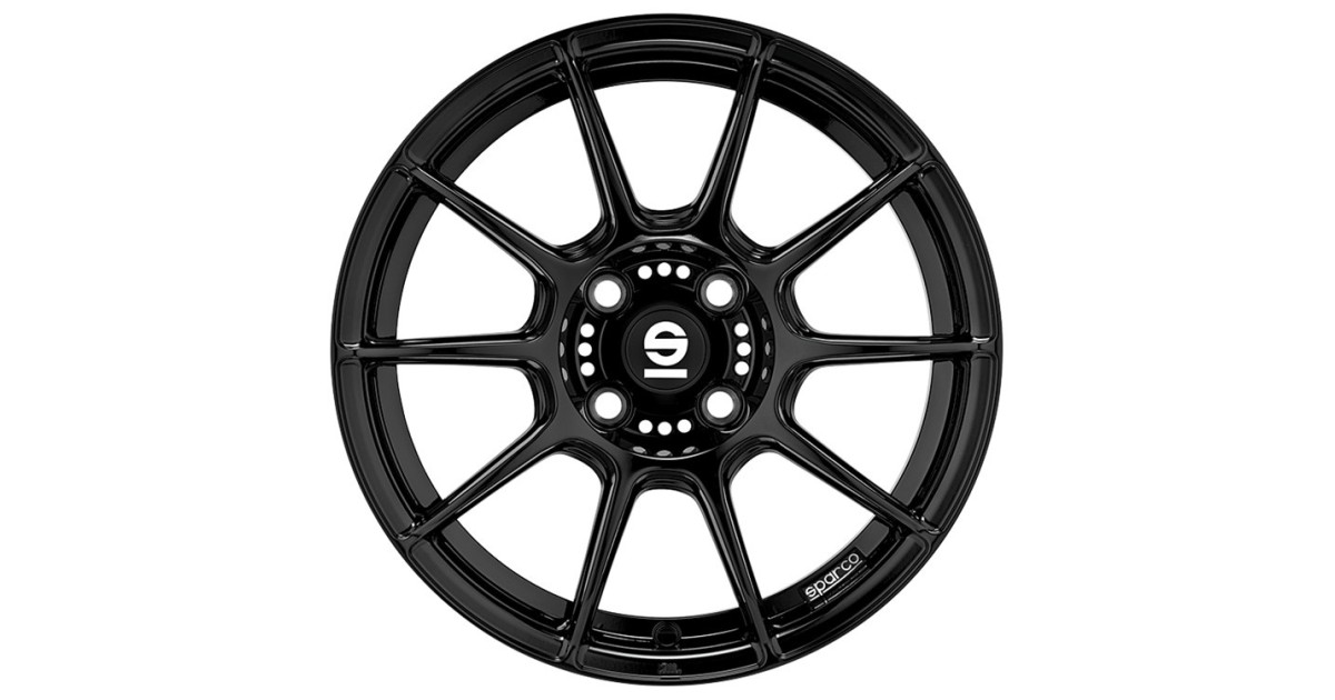 Jante ALU, SPARCO FF1 GLOSS BLACK 7X17 4/108 ET25, Alésage 65.1