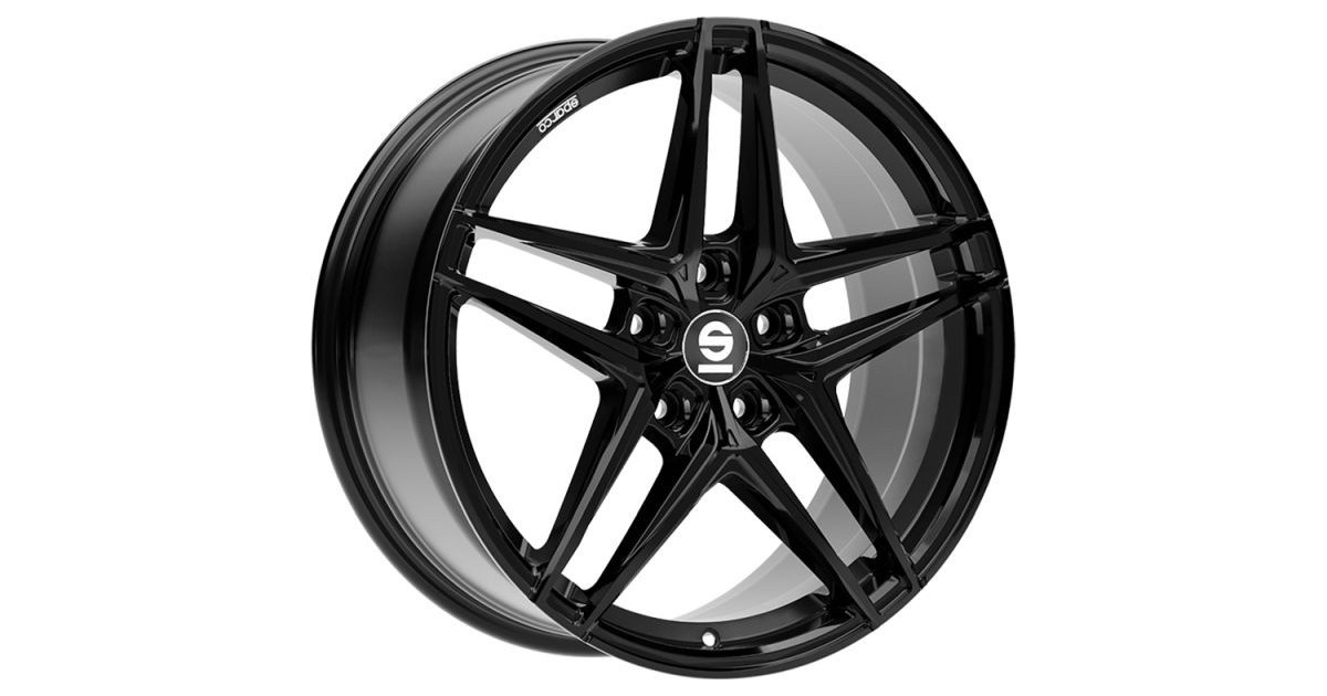 Jante ALU, SPARCO RECORD Gloss Black 8.5X19 5/108 ET45, Alésage 73.1