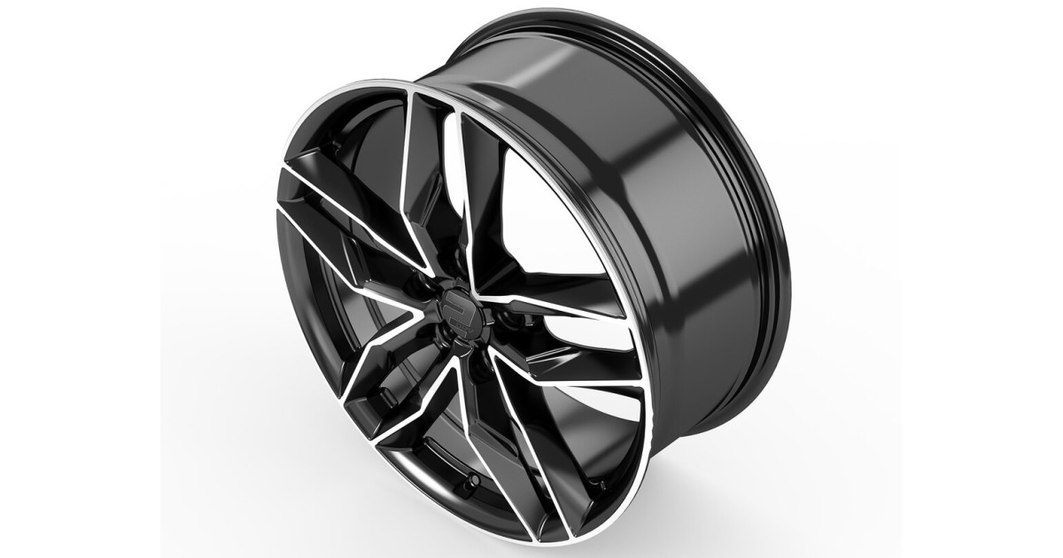 Jante ALU, Wheelworld - 2DRV WH40 SP+ Noir / Face polie 7.5X18 5/112 ET25, Alésage 66.6