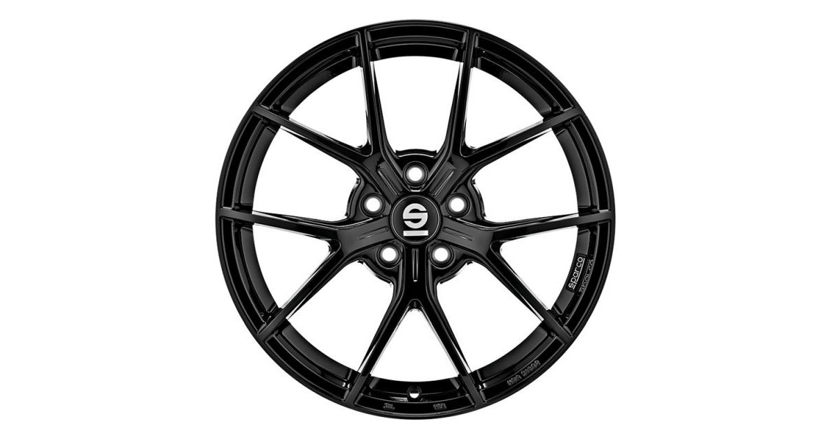 Jante ALU, SPARCO PODIO GLOSS BLACK 8X18 5/120 ET45, Alésage 72.6