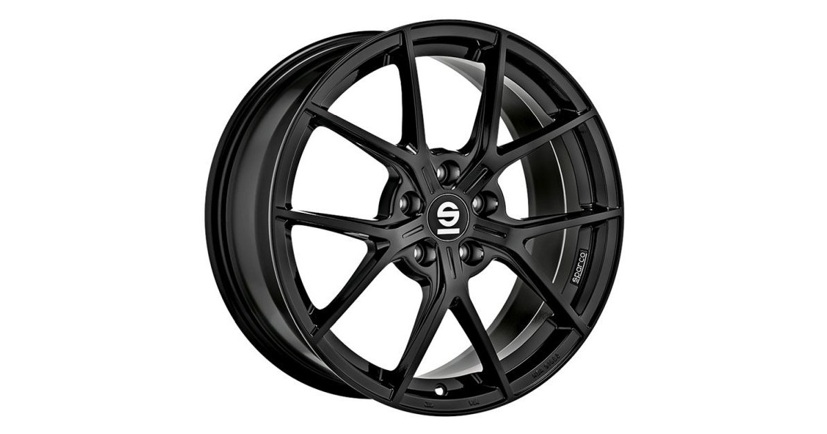 Jante ALU, SPARCO PODIO GLOSS BLACK 8.5X19 5/112 ET44, Alésage 73.1