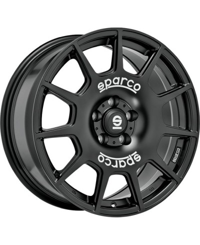Jante ALU, SPARCO  TERRA MATT BLACK + WHITE LETTERING 8X18 5/108 ET45, Alésage 73.1