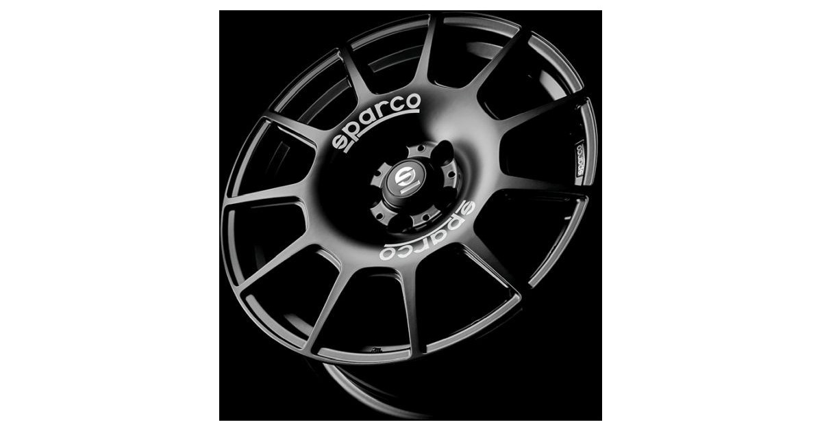 Jante ALU, SPARCO  TERRA MATT BLACK + WHITE LETTERING 8X18 5/108 ET45, Alésage 73.1