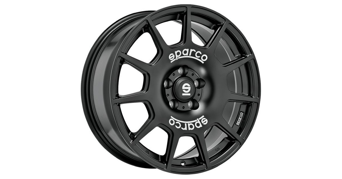 Jante ALU, SPARCO TERRA MATT BLACK + WHITE LETTERING 8X18 5/114.3 ET35, Alésage 73.1