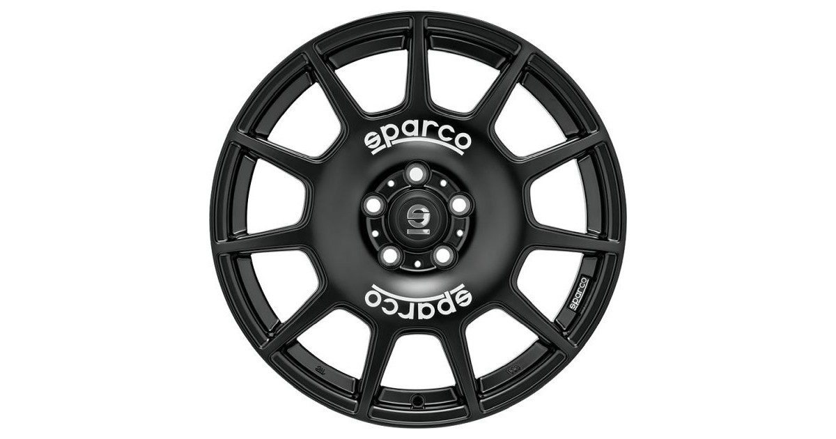 Jante ALU, SPARCO TERRA MATT BLACK + WHITE LETTERING 8X18 5/114.3 ET35, Alésage 73.1