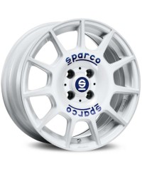 Jante ALU, SPARCO TERRA WHITE + BLUE LETTERING, 7X16 5/112 ET35, Alésage 73.1