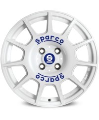 Jante ALU, SPARCO TERRA WHITE + BLUE LETTERING, 7X16 5/112 ET35, Alésage 73.1