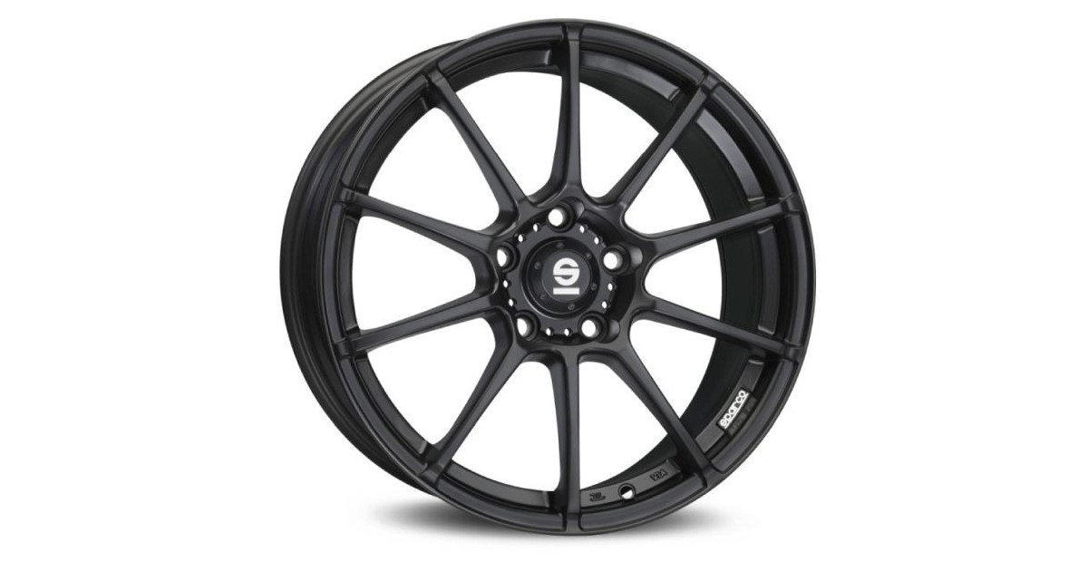 Jante ALU, SPARCO ASSETTO GARA MATT BLACK, 8X19 5/108 ET45, Alésage 73.1