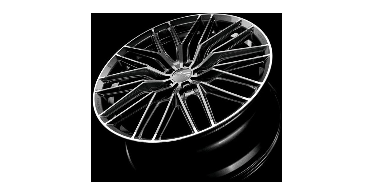 Jante ALU, OZ Gran Turismo HLT  Graphite brillant / liseré poli 8.5X19 5/112 ET27, Alésage 75