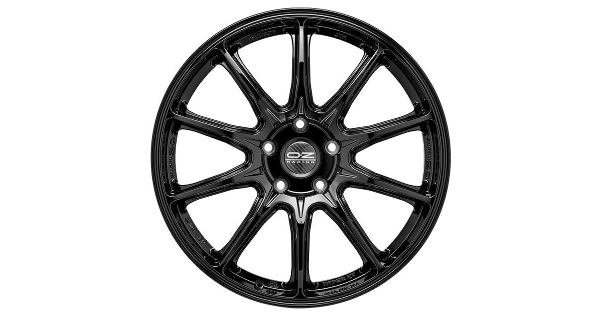Jante ALU, OZ Hyper XT HLT Gloss Black 9.5X21 5/130 ET58, Alésage 71.6