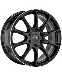 Jante ALU, OZ Hyper XT HLT  Noir brillant ,Liseré poli 9X20 6/114.3 ET38, Alésage 66.1
