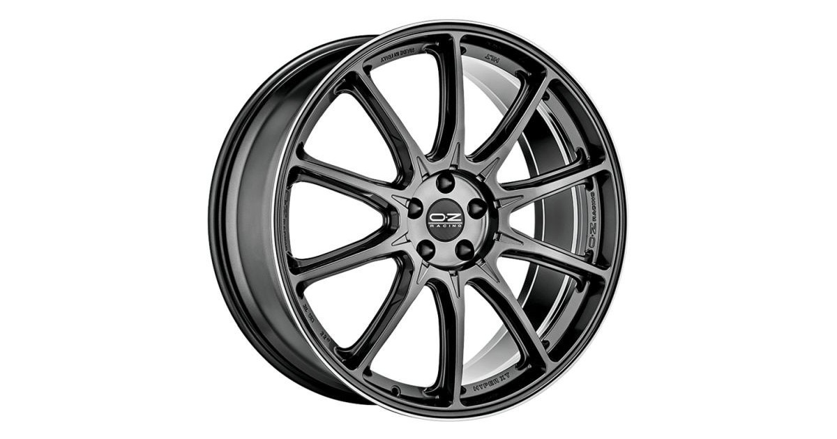 Jante ALU, OZ HYPER XT HLT STAR GRAPHITE DIAMOND LIP 10X22 5/120 ET35, Alésage 64.1