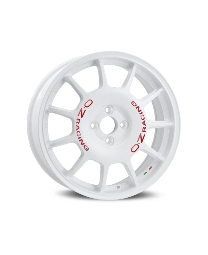 Jante ALU, OZ LEGGENDA Blanc racing  ,Lettrage rouge 7X17 4/100 ET30, Alésage 68