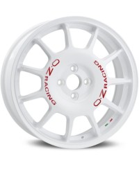 Jante ALU, OZ LEGGENDA Blanc racing  ,Lettrage rouge 7X17 4/100 ET30, Alésage 68