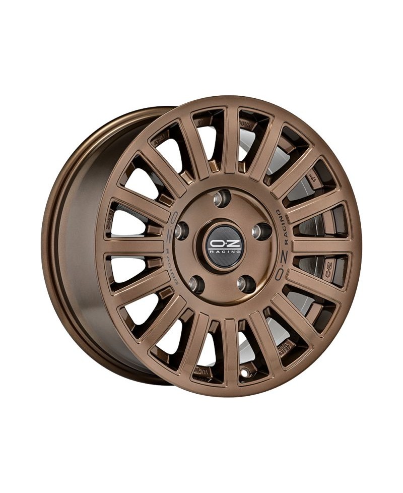 Jante ALU, OZ Rally  Bronze brillant , Lettrage noir 8.5X18 5/120 ET38, Alésage 79