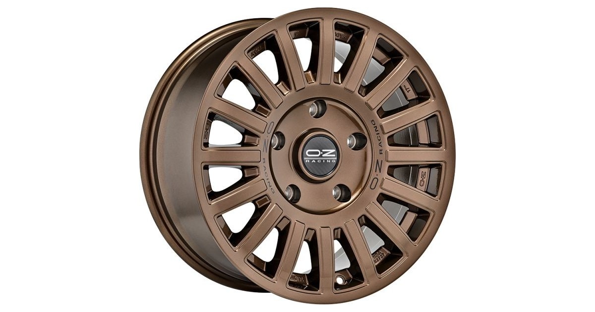 Jante ALU, OZ Rally  Bronze brillant , Lettrage noir 8.5X18 5/120 ET38, Alésage 79