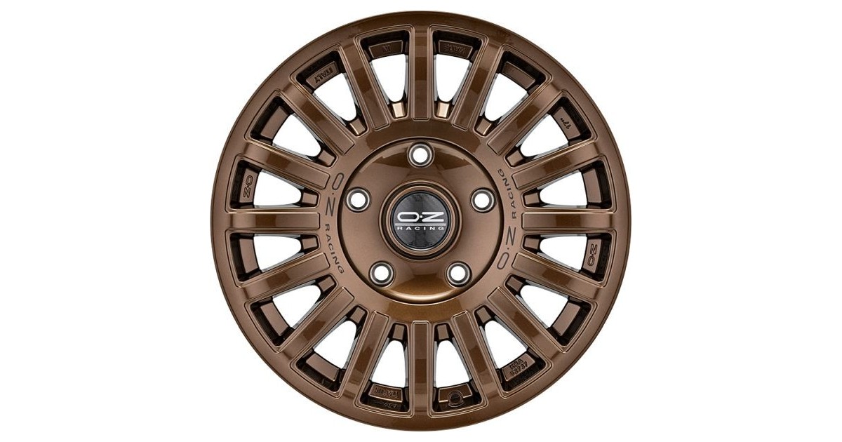 Jante ALU, OZ Rally  Bronze brillant , Lettrage noir 8.5X18 5/120 ET38, Alésage 79
