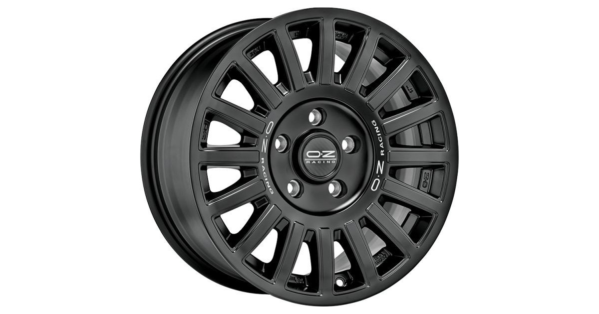 Jante ALU, OZ RALLY MATT BLACK+SILVER LETTERING 8X17 5/120 ET35, Alésage 65.1