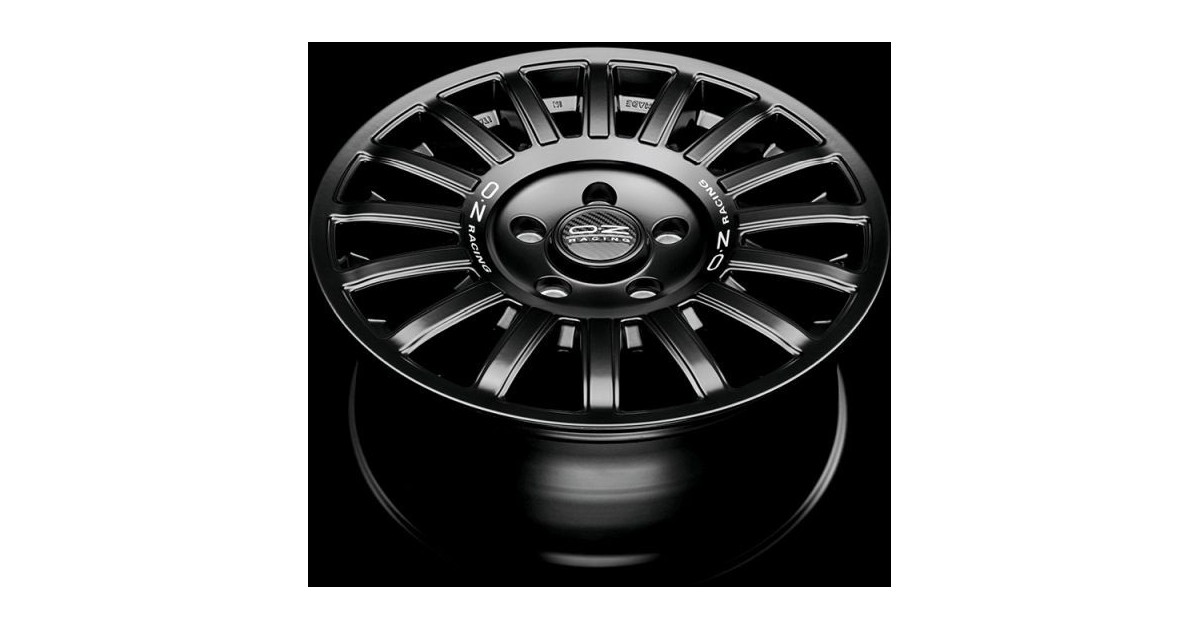 Jante ALU, OZ RALLY RAID MATT BLACK+SILVER LETTERING 8X17 5/ 120 ET35, Alésage 65.1
