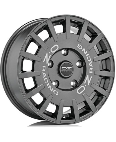 Jante ALU, OZ Rally Racing DARK GRAPHITE SILVER LETTER 8X19 5/112 ET35, Alésage 75