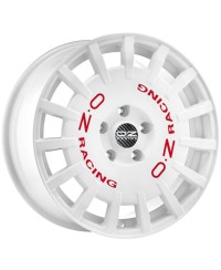 Jante ALU, OZ  RALLY RACING  WHITE + RED LETTER 8X17 5/100 ET35, Alésage 68.1