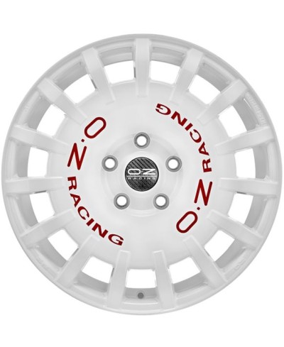 Jante ALU, OZ RALLY RACING  WHITE + RED LETTER  8X18 5/114.3 ET45, Alésage 75