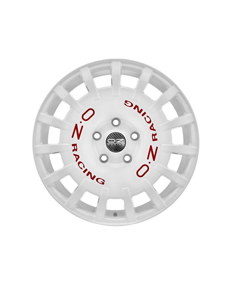 Jante ALU, OZ RALLY RACING  WHITE + RED LETTER  8X18 5/114.3 ET45, Alésage 75