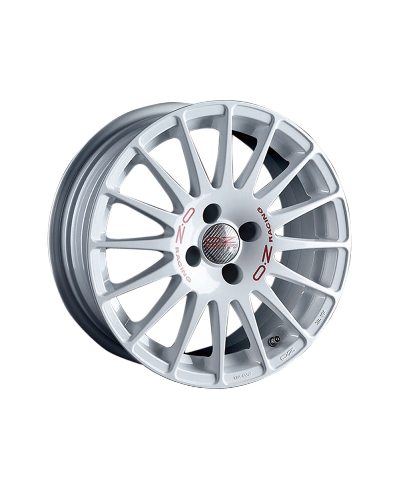 Jante ALU, OZ  SUPERTURISMO WRC WHITE + RED LETTERING 7X16 4/100 ET42, Alésage 68.1
