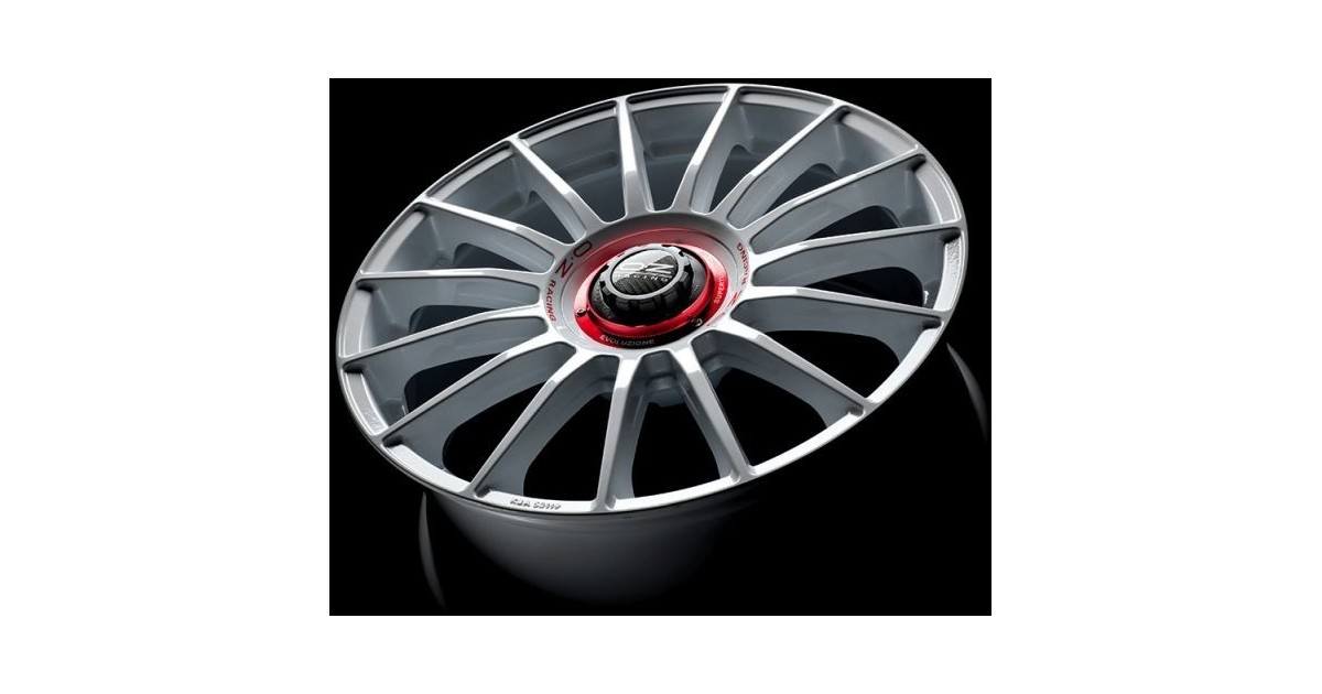 Jante ALU, OZ SUPERTURISMO EVOLUZIONE WRC  Blanc racing , Lettrage rouge 8X18 5/114.3 ET45, Alésage 75.1