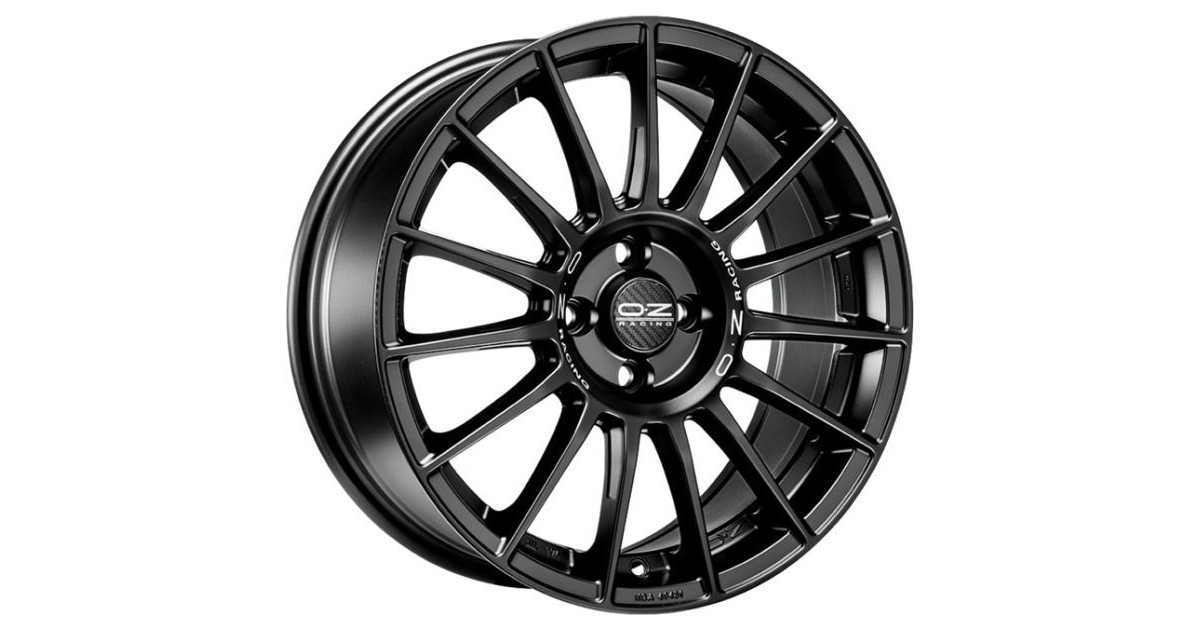 Jante ALU, OZ Superturismo LM - Noir mat  ,Lettrage argent 8X18 5/112 ET48, Alésage 75