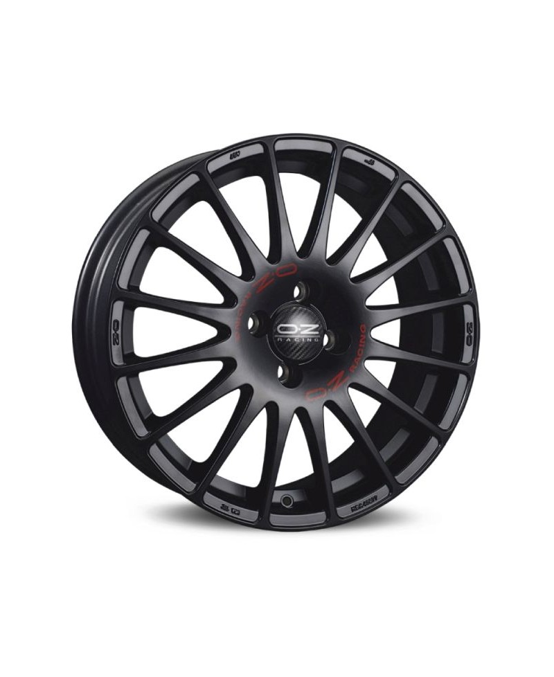 Jante ALU, OZ Superturismo GT - Noir mat , Lettrage rouge 8X17 5/100 ET35, Alésage 68.1
